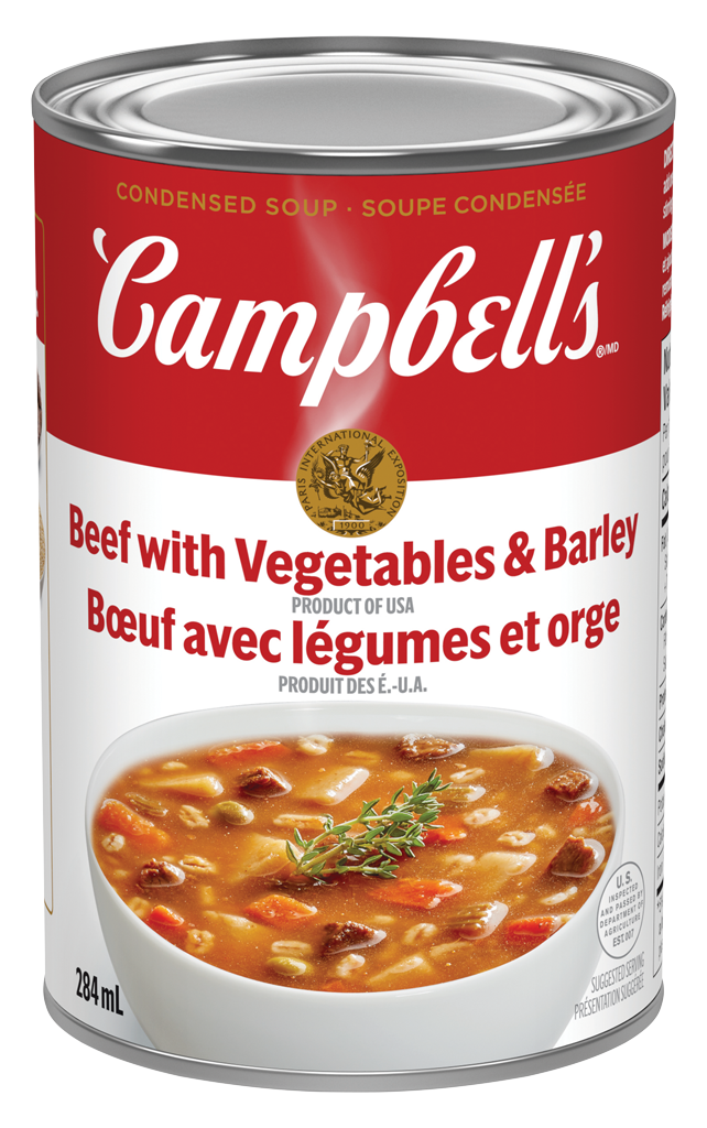 Campbell’s Condensed Beef with Vegetables & Barley