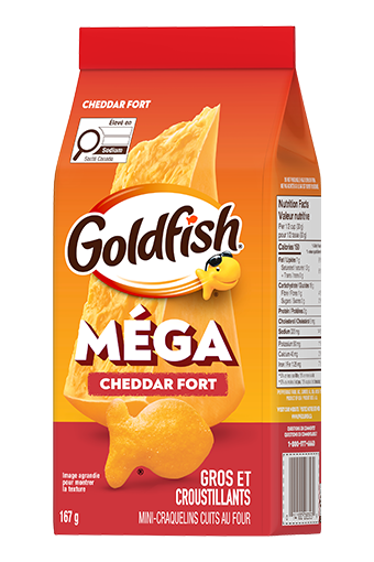 GoldfishMD Méga Bouchées Cheddar Fort